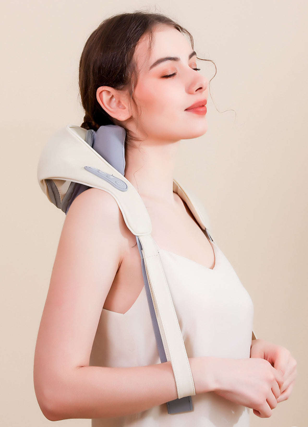 Flexora Neck Relief Pro – Instant Neck Pain Relief – 4D Shiatsu Massager with Heat