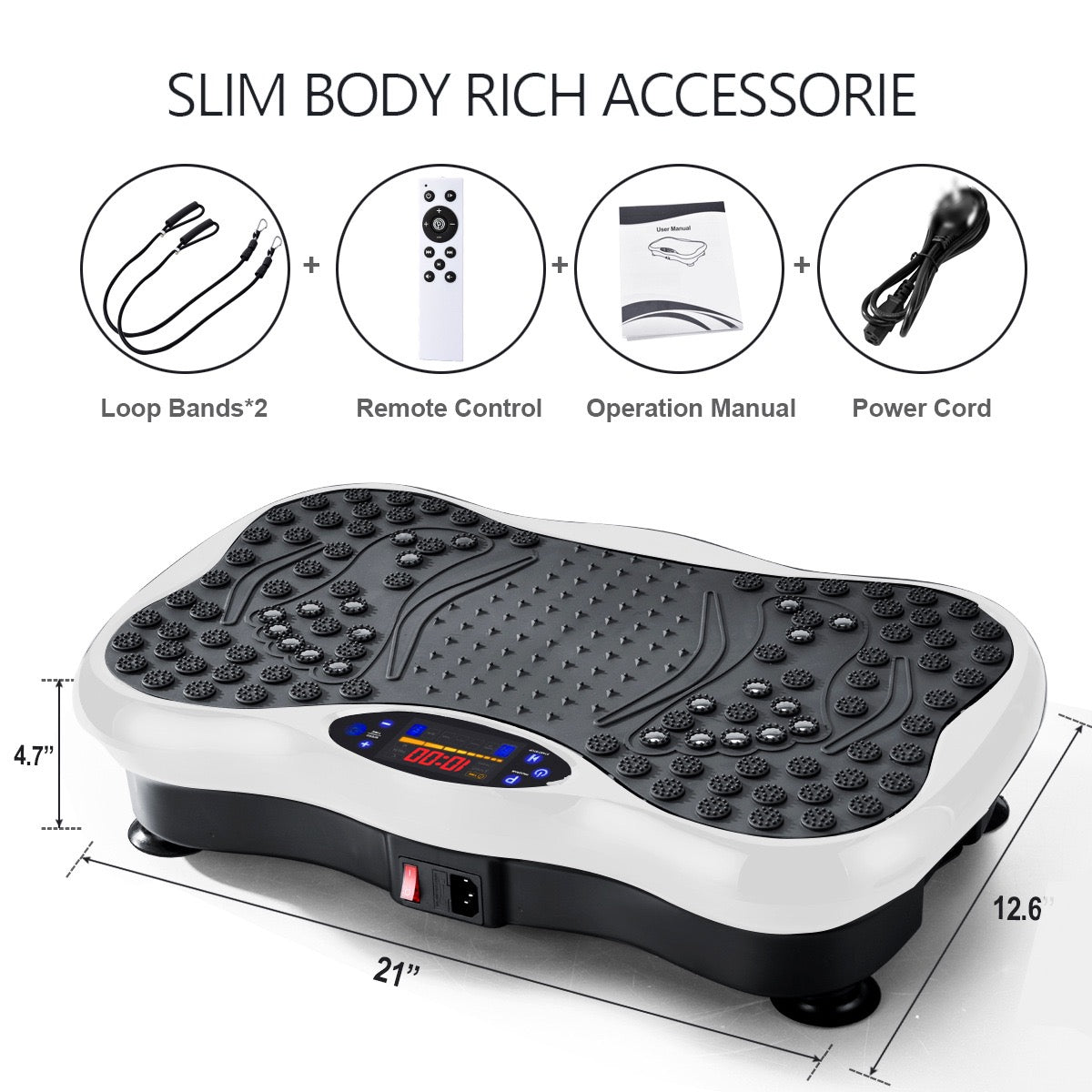 Pro Vibration Plate – Whole-Body Vibration Therapy for Weight Loss & Muscle Recovery (UK Stock)"