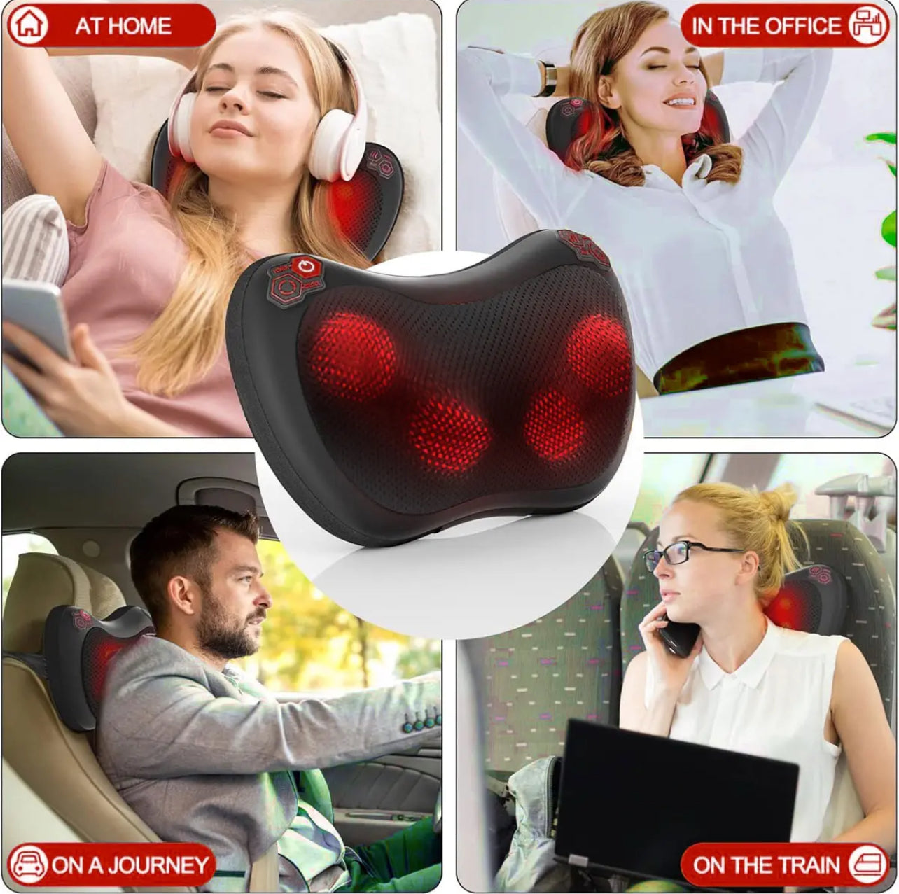 Flexora Pro Massager – UK's Best-Selling Massager – Heated Back Pain Relief for Drivers
