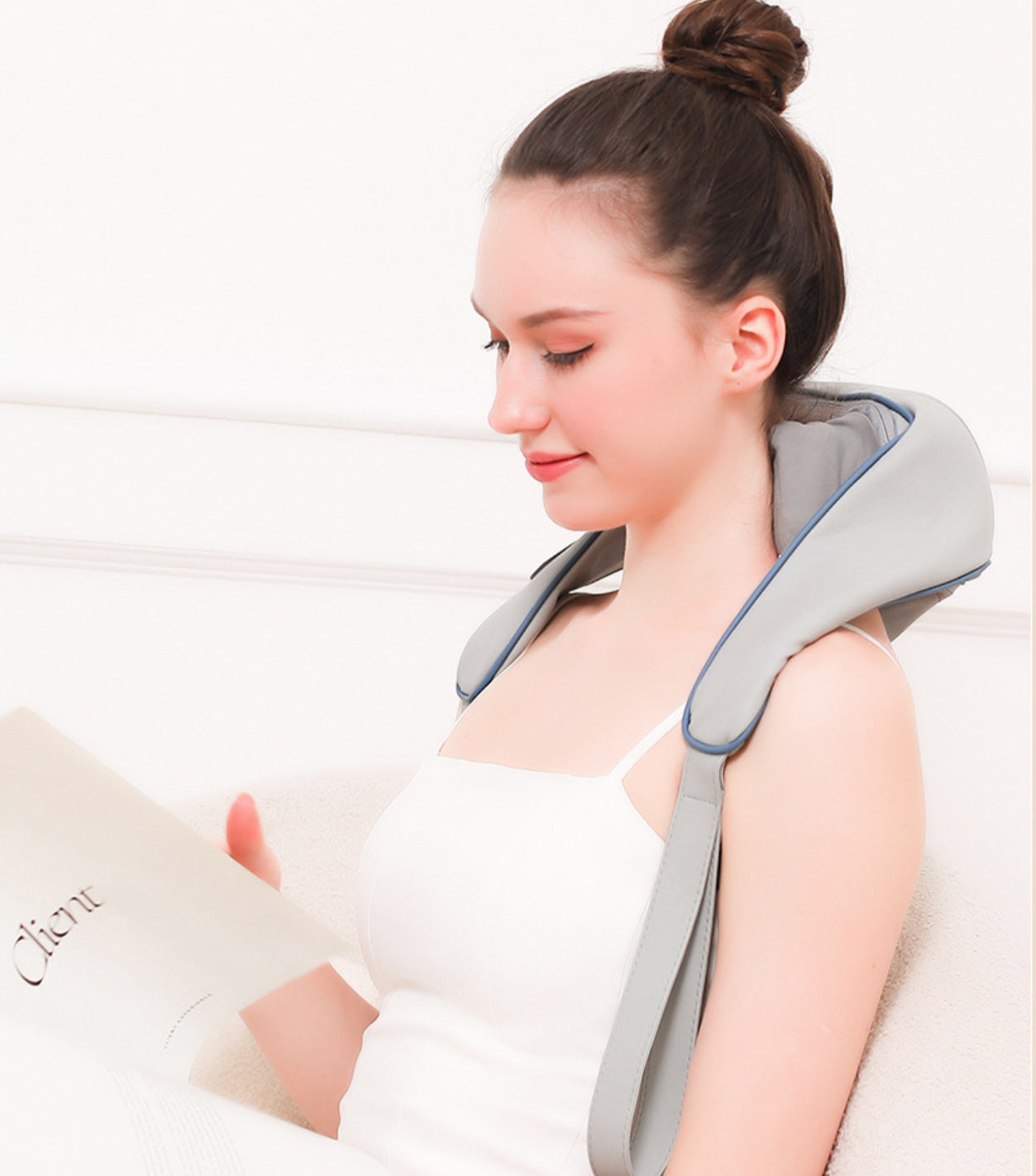 Flexora Neck Relief Pro – Instant Neck Pain Relief – 4D Shiatsu Massager with Heat