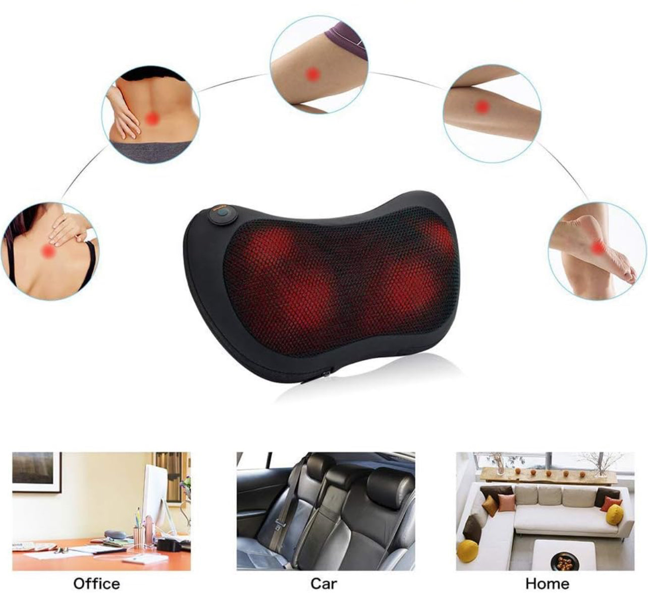 Flexora Pro Massager – UK's Best-Selling Massager – Heated Back Pain Relief for Drivers