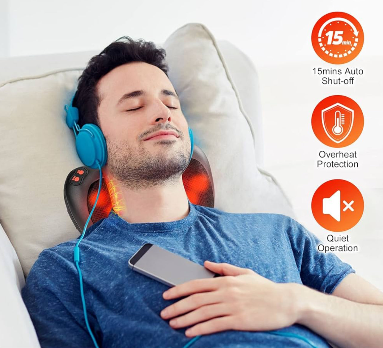 Flexora Pro Massager – UK's Best-Selling Massager – Heated Back Pain Relief for Drivers